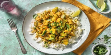 Fragrant Chicken Curry with Zesty Rice Recipe