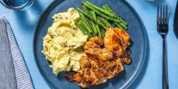 Smokey Chicken With Cheesy Mash Garlicky Green Beans Recipe